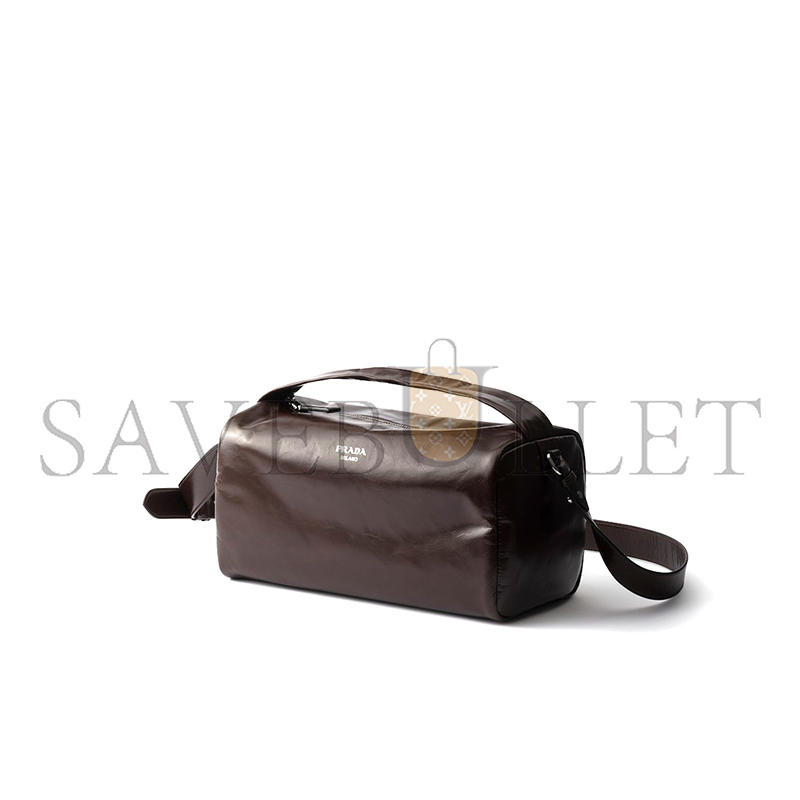 PRADA LEATHER SHOULDER BAG 2VH194 (33*17*17cm)